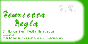 henrietta megla business card